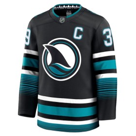 San Jose Sharks Fanatics Premium Logan Couture 2024-25 Alternate Schwarz Trikot - Herren